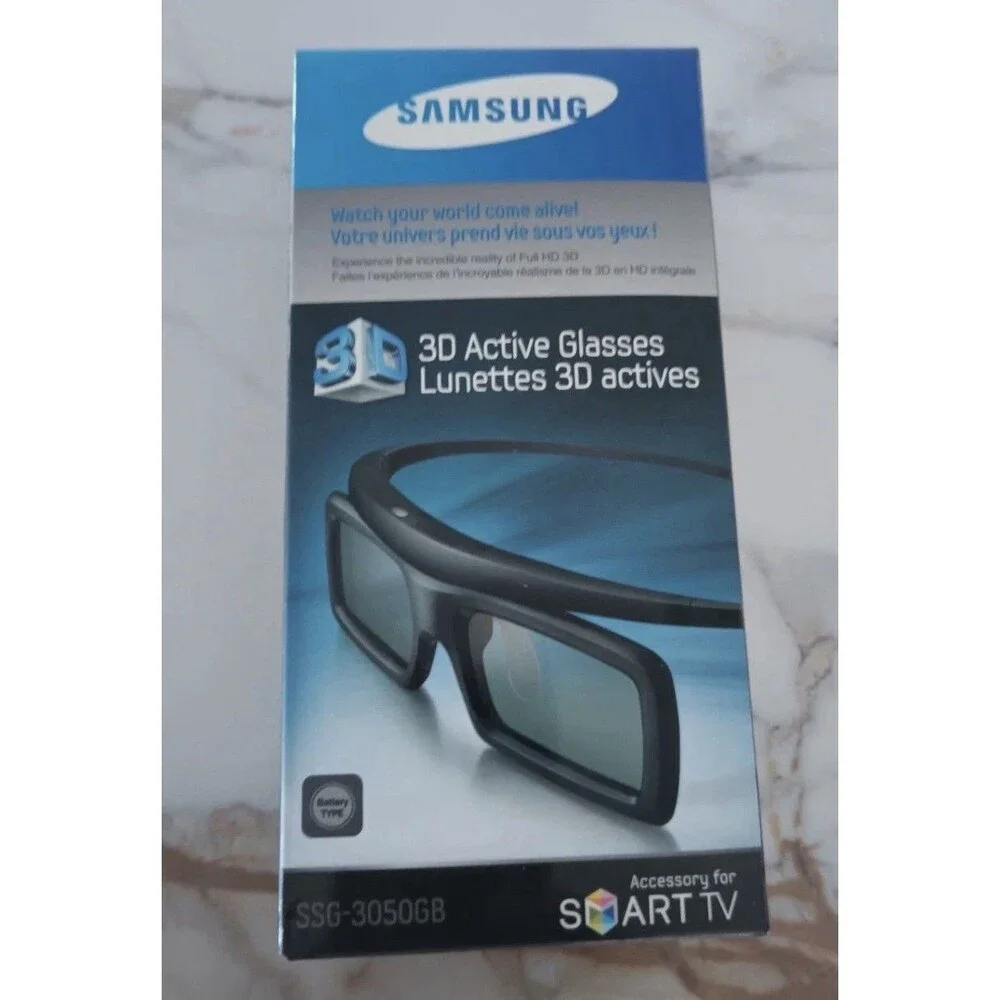 Samsung 3D Active Glasses for Smart TV SSG-3050GB Stereoscopic Black NEW Sealed